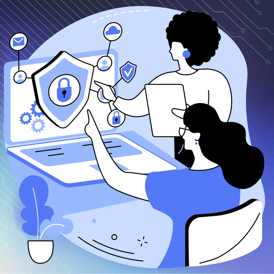 complianceteamwork Image of two people working on a compliant and safe product.