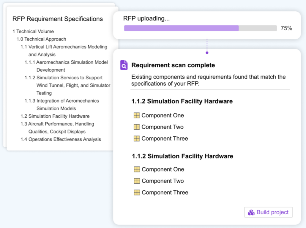Example of the use of AI to intelligently parse out information from a PDF to import into Jama Connect.