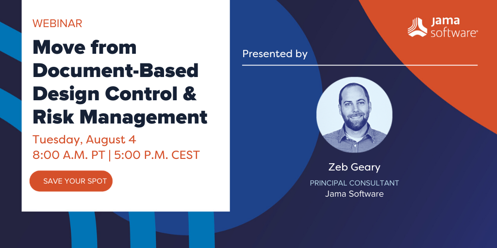 Medical Device Webinar: Move from Document-Based Design Control and Risk Management