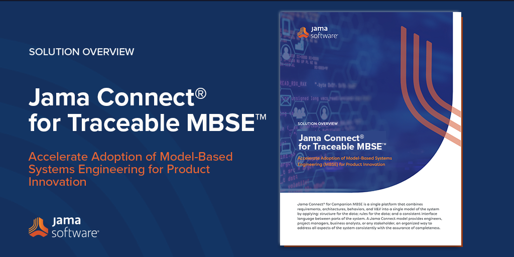 Introducing Jama Connect for Traceable MBSE™