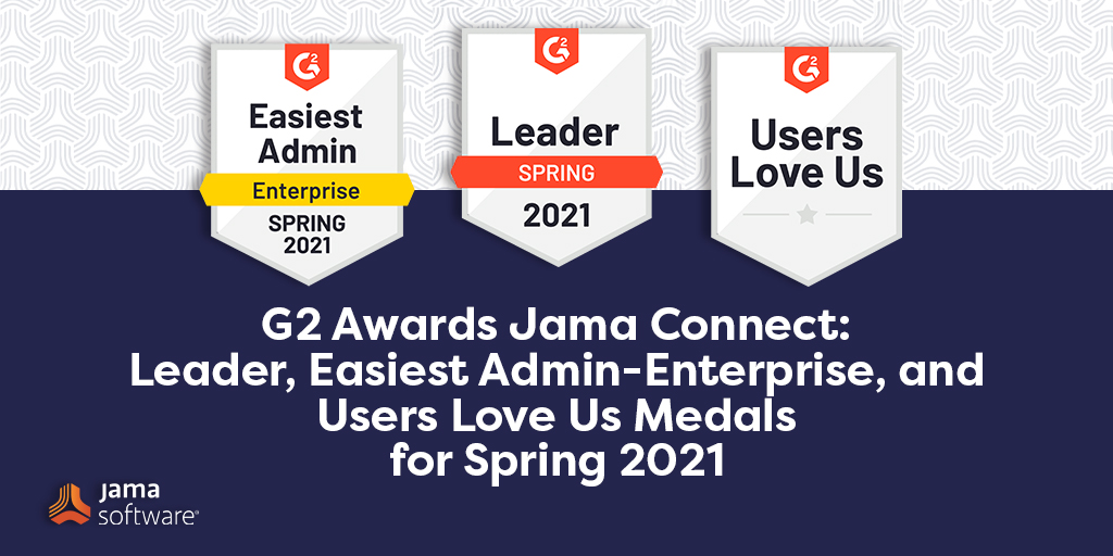 G2 Awards Jama Connect Leader in ALM Software in Spring 2021 Awards