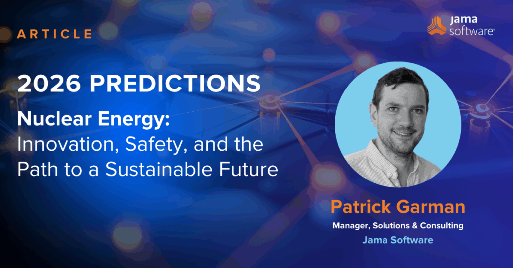 Subject matter expert Patrick Garman shown alongside text showing this topic as 2026 Nuclear Predictions.