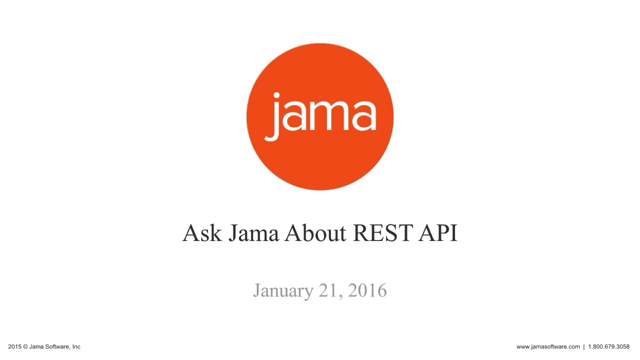 Ask Jama About REST API
