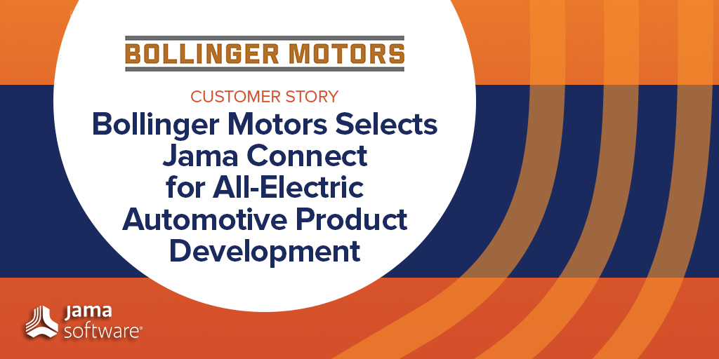 Bollinger Motors Selects Jama Connect for All-Electric Automotive Development