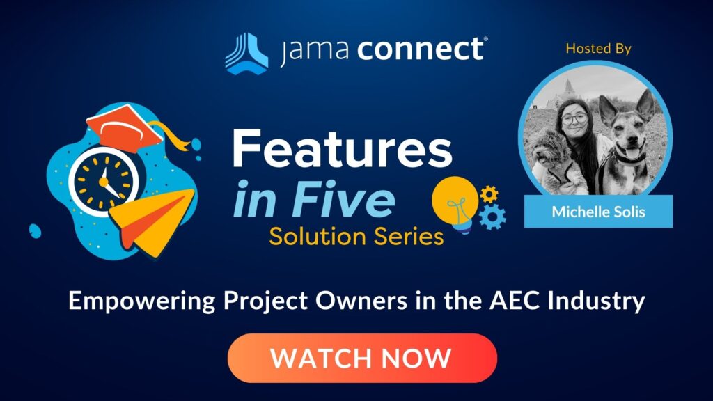 Host of this video shown in a headshot, alongside her dogs, and the theme of this video blog, which is about empowering aec project owners.