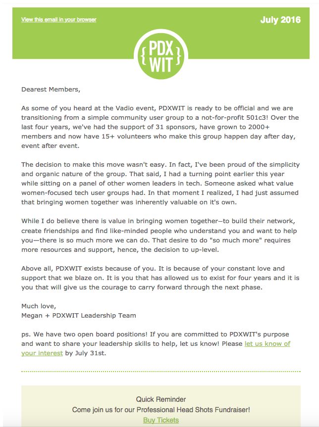 Megan Newsletter