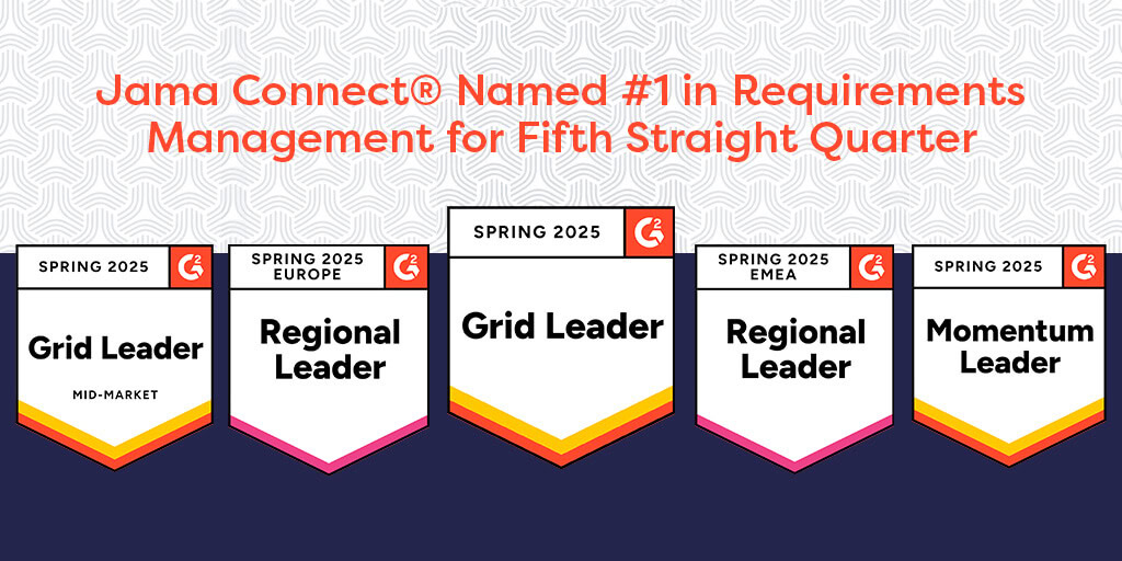 Jama Connect® Maintains Its Position as the Top Leader in Requirements Management Software