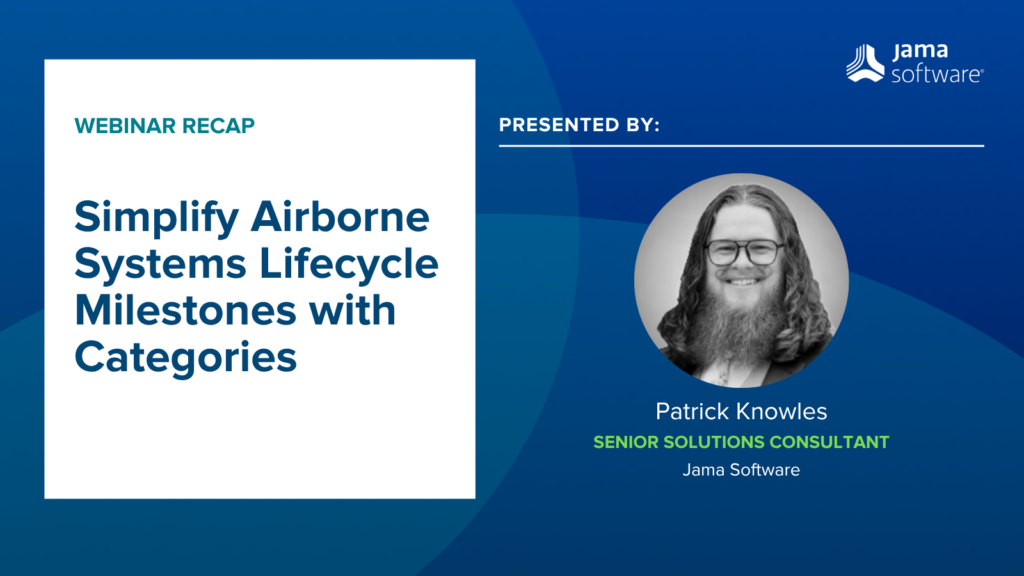 Headshot of a webinar host who will speak on the topic of Simplify Airborne Systems Lifecycle Milestones with Categories.